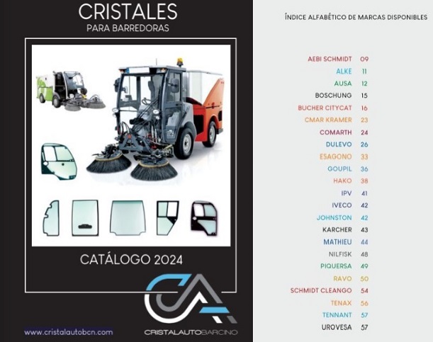 Cristalauto Barcino, la distribuidora con el catálogo más amplio de vidrio para barredoras que te garantiza rapidez en la entrega y un mejor margen para tu taller de lunas