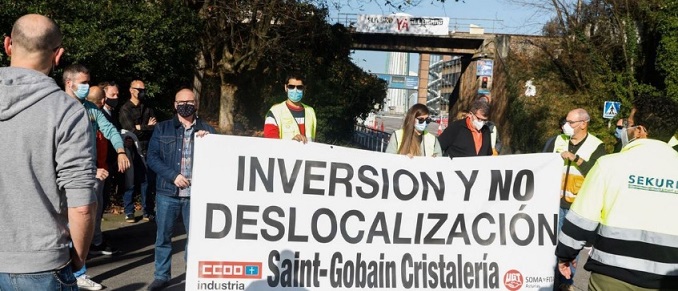 Los trabajadores de Saint Gobain Sekurit Avilés se preparan para 'huelga salvaje' de 19 días que arranca este domingo