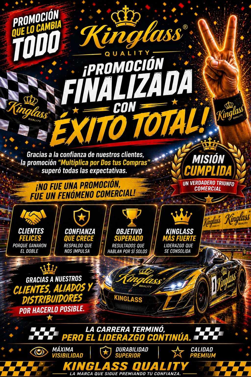KINGLASS culmina con un &eacute;xito rotundo su promoci&oacute;n &ldquo;multiplica por dos tus compras&rdquo; y refuerza la confianza de sus clientes