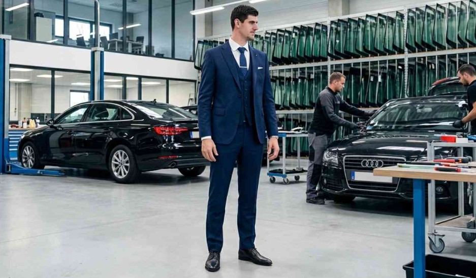 El futbolista Thibaut Courtois compra una singular red de lunas que paga al cliente hasta &iexcl;500 euros! por el parabrisas sustituido
