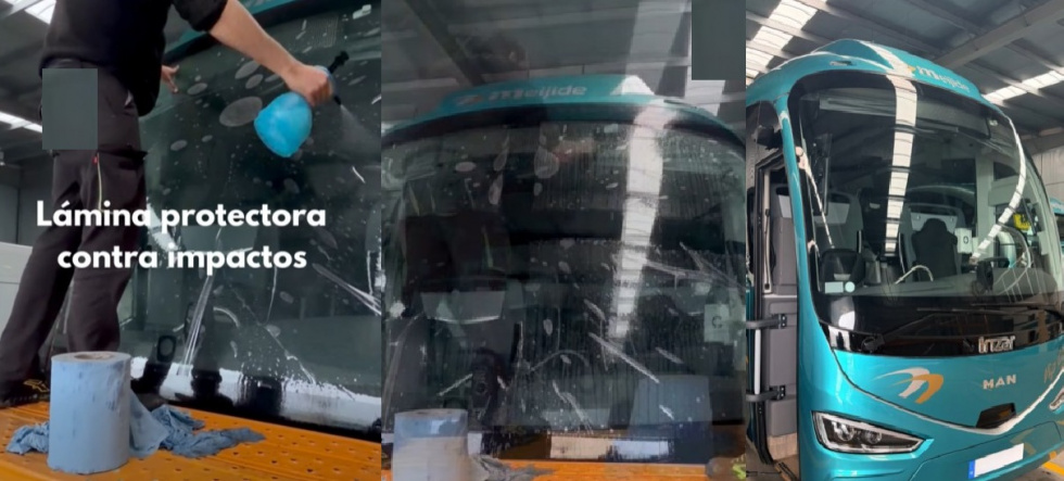 Se dispara en Espa&ntilde;a un servicio en autobuses que es legal para los talleres de lunas pero que si es detectado supone una multa de 200 euros para el propietario, el bloqueo del veh&iacute;culo y una ITV desfavorable