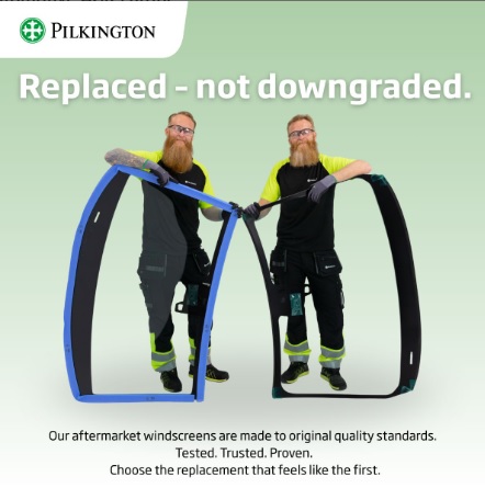 Pilkington demuestra con argumentos de peso la 'calidad gemela' de sus vidrios que van al fabricante de vehículos y al taller de lunas